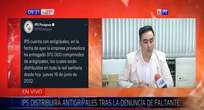 IPS repone antigripales tras denuncias de faltante
