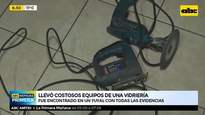 Detienen a sospechoso tras robo de herramientas