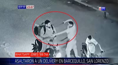 Asaltan a trabajador de delivery en plena entrega de pedido