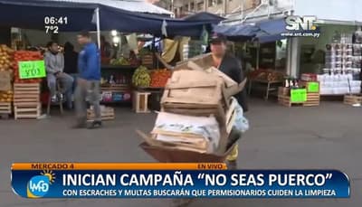 Comuna emprende campaña “No seas puerco” en el Mercado 4