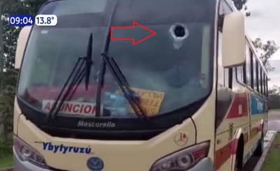 Piedra suelta impacta contra bus y deja una fallecida 