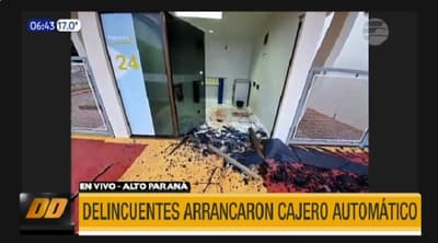 Delincuentes arrancan cajero automático de un silo en Alto Paraná