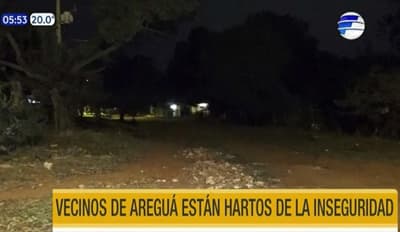 Hartos de la inseguridad, vecinos de Areguá piden acciones a las autoridades