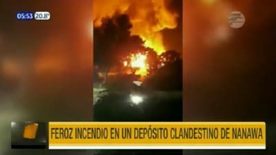 Controlan incendio en “depósito clandestino” de combustible en Nanawa