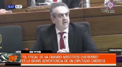 El Fiscal General “se va cuando nosotros queremos” advierte el diputado Esgaib