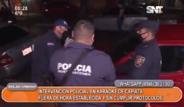 Intervienen karaoke en Capiatá por incumplimiento de medidas sanitarias