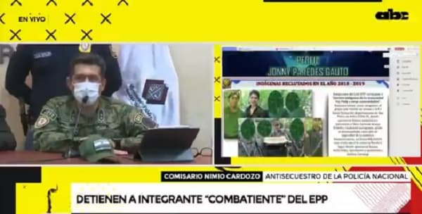 Detenido tuvo participación en actos terroristas, aseguran