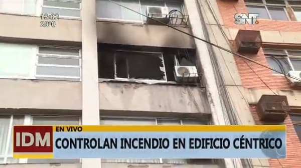 Controlan incendio en el edificio 14 de Mayo del microcentro