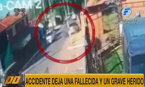Madre muere arrollada al tratar de socorrer a su hijo