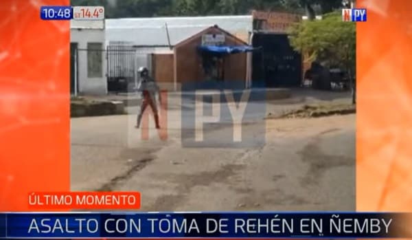 Mujer es tomada de rehén durante asalto en Ñemby