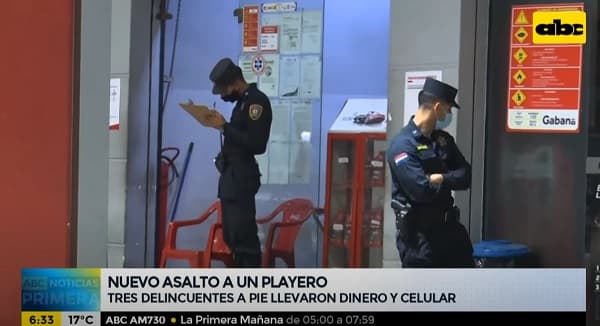 Asaltan a playero en surtidor de la capital