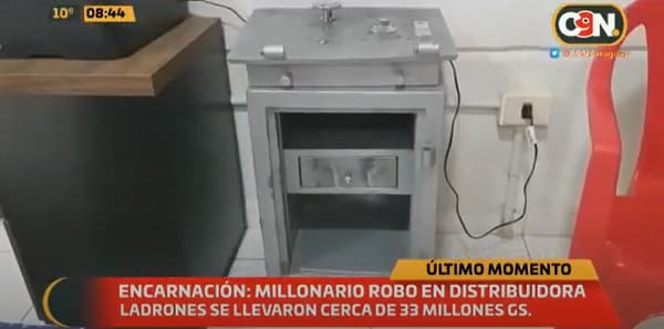 Millonario robo en distribuidora de Encarnación