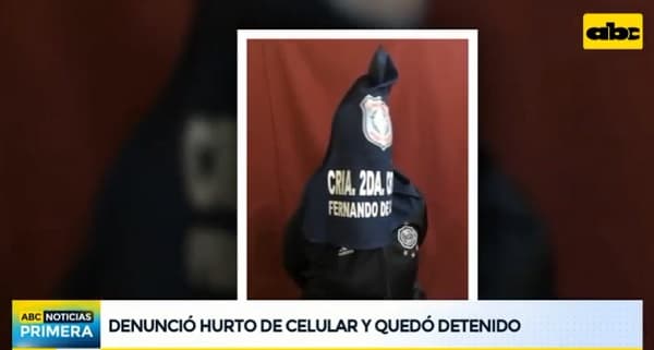 Hombre que denunció robo de celular queda detenido
