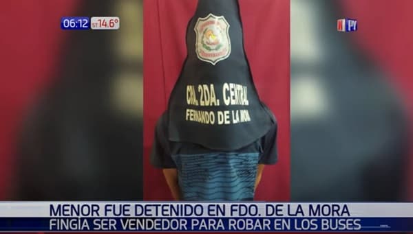 Detienen a adolescente sospechoso de asaltar en buses