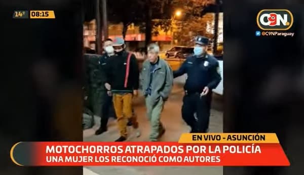 Policía detiene a dos hombres sospechosos de asalto