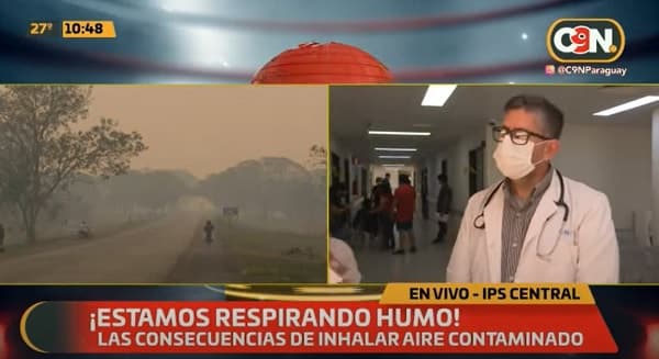 Tapabocas KN95 es el más apto para resguardarse de intensa humareda, dice especialista