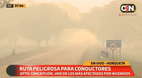 Concepción, uno de los departamentos más afectados por los incendios
