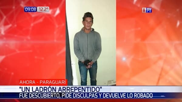 Sospechoso se arrepiente, devuelve objetos y se entrega a la policía