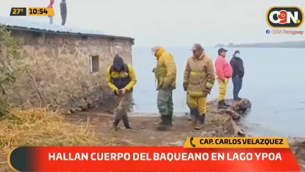 Hallan cuerpo de hombre desaparecido en el lago Ypoá