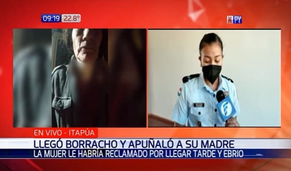 Hombre apuñaló a su madre tras llegar ebrio a su casa, reportan