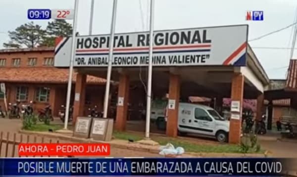 Embarazada fallece por Covid-19 en Pedro Juan Caballero