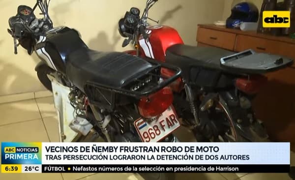 Atropellan y detienen a sospechosos tras intento de robo de moto