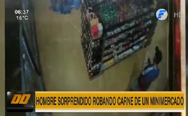 Detienen a sospechoso de apropiarse de carne por valor de G. 400.000