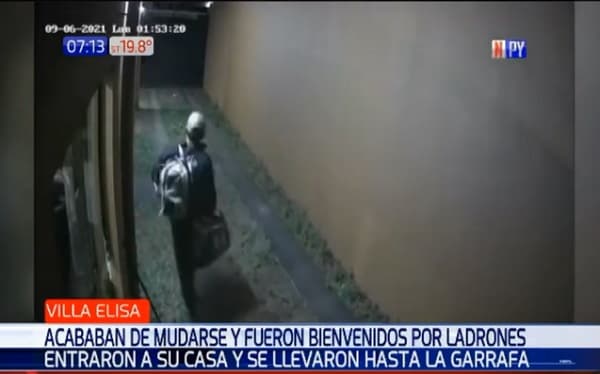 Ladrón da la “bienvenida” a familia que acababa de mudarse a Villa Elisa