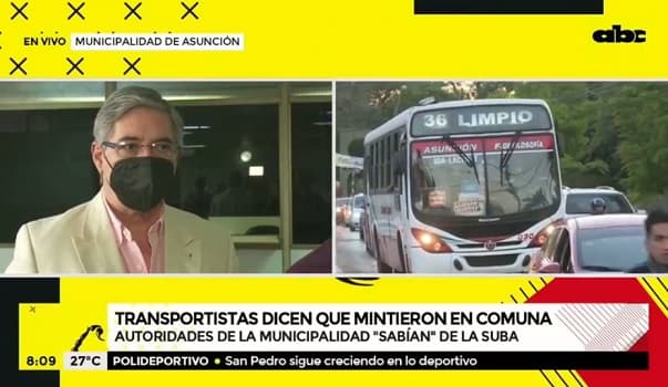 Transportista asegura que suba del pasaje fue avalada por intendente