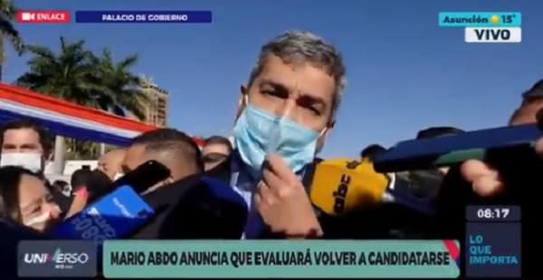 Abdo Benítez dice que ganará elecciones, pero no ejercerá