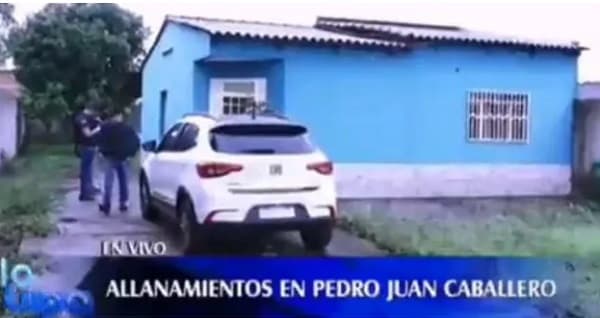 Allanan vivienda en Pedro Juan por el caso de asesinato de policía