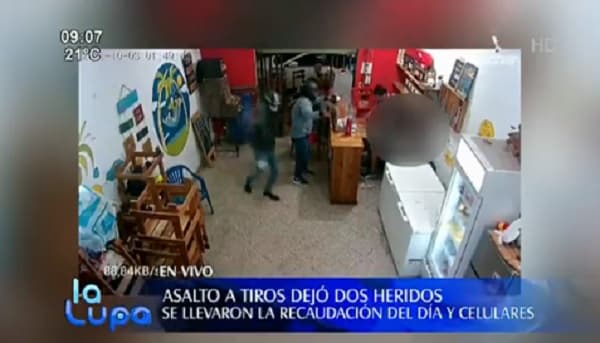 Niña y hombre resultan heridos tras asalto en una bodega
