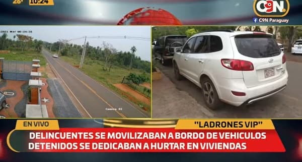Detienen a “ladrones VIP” en Itauguá