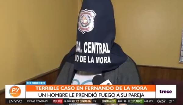 Hombre es detenido por intentar quemar viva a su pareja