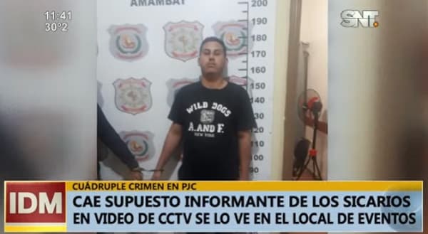 Detienen a “informante” de sicarios en Pedro Juan