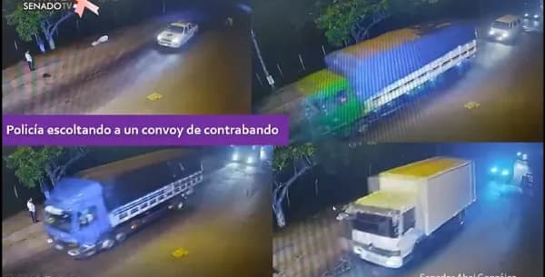 Denuncian que policías escoltaron “convoy” de contrabando