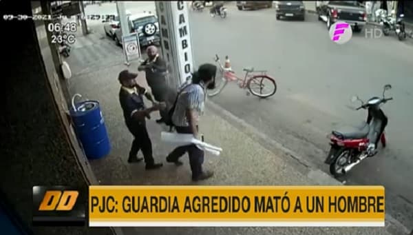 Guardia agredido mata a un hombre de un escopetazo