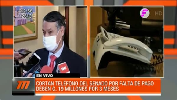 Cortan línea telefónica del Senado por falta de pago