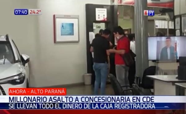 Reportan millonario asalto a local de Toyotoshi en Ciudad del Este