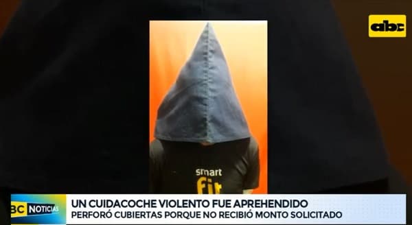 Detienen a “cuidacoches” denunciado por perforar cubiertas