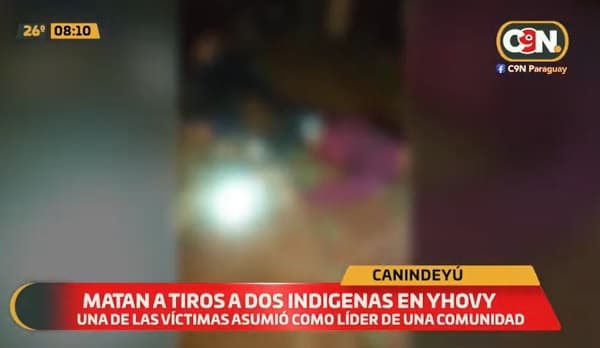 Asesinan a dos indígenas en Yhovy