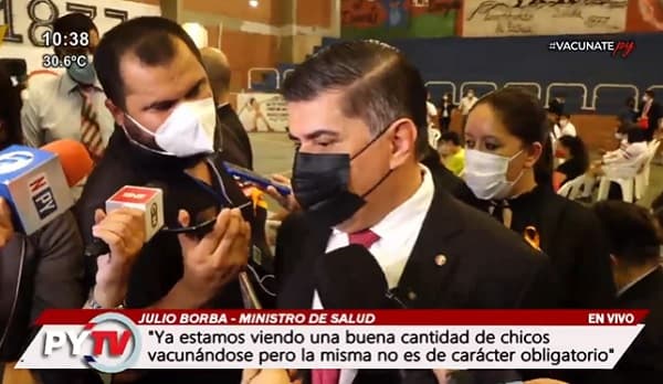 1.500.000 no vacunados conforman población vulnerable, dice Borba