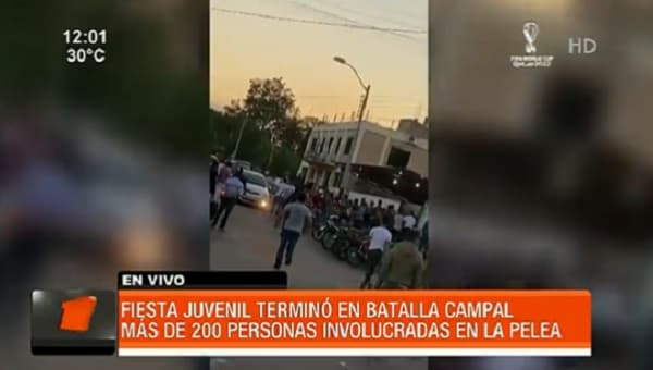 Reportan batalla campal tras fiesta bailable en Itapúa