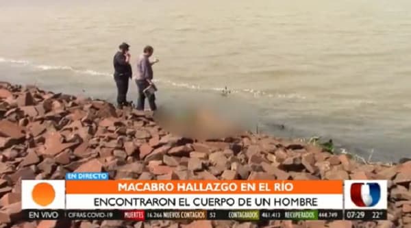 Hallan cuerpo de un hombre a orillas del río Paraná