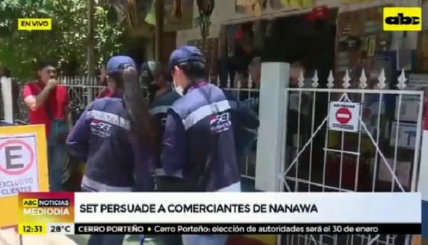 La SET verifica que negocios de Nanawa estén en regla
