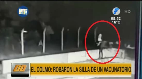 Roban sillas de un vacunatorio de Fernando de la Mora