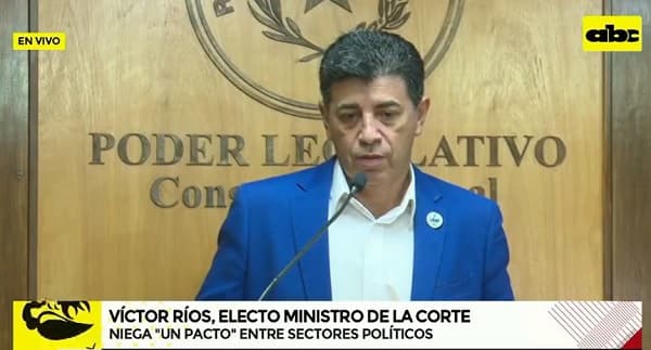 Ríos habla de la campaña cartista en su contra y sobre inamovilidad