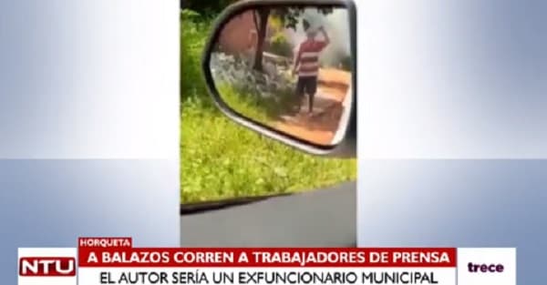 Exfuncionario municipal de Horqueta repele con disparos a comunicadores