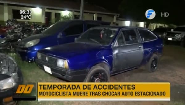 Motociclista muere tras chocar contra puerta semiabierta de automóvil
