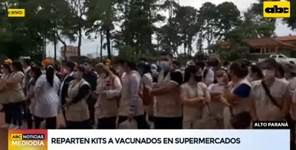 Alto Paraná: Regalan kits de alimentos a vacunados y refuerzan trabajos de brigadas